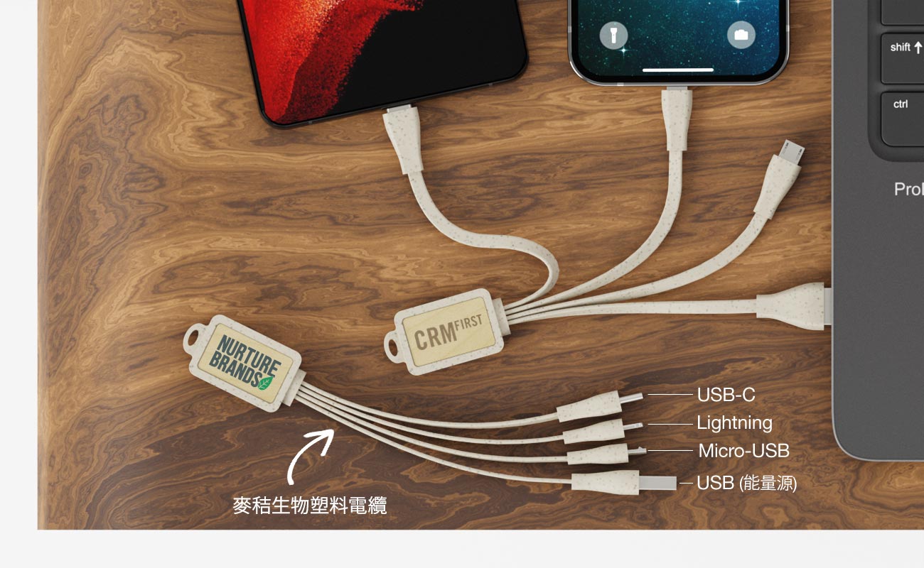 Multi Wood - Promotional USB Cable Bundles