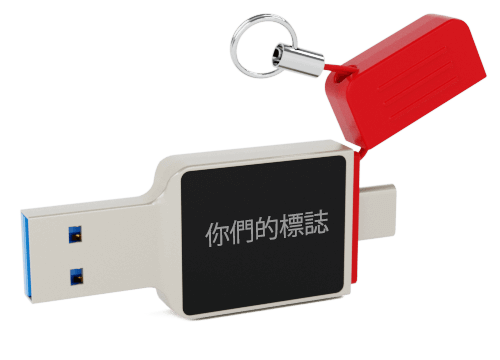 Neon - 帶有USB-C連接器的定製隨身碟 Neon - 帶有USB-C連接器的定製隨身碟