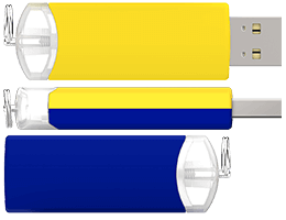 顏色混合是可能的。為不同的部分選擇2種不同的標準顏色。