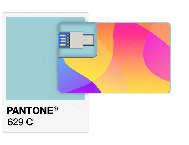 Pantone®色票參考號碼 USB卡片手指